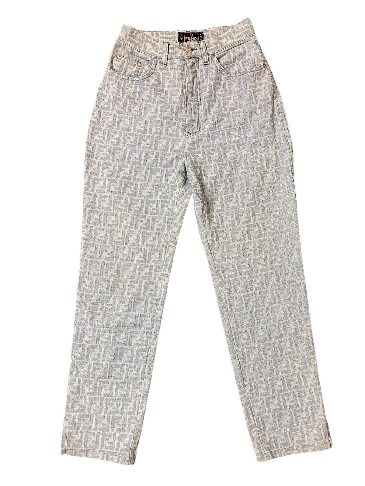 Fendi Vintage Fendi Monogram Jeans Size 25" / US 0 / IT 36 - 3 Thumbnail