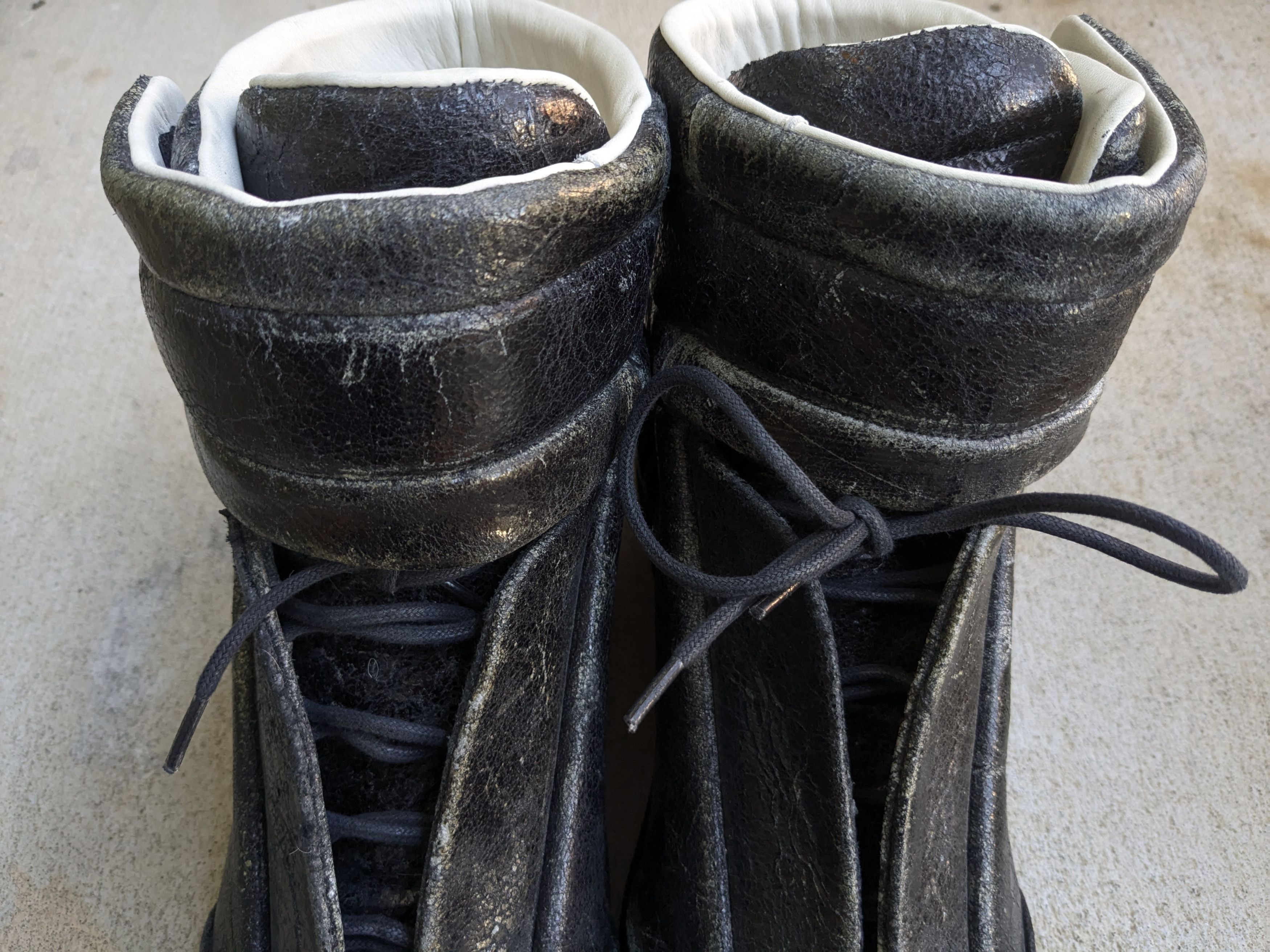 Maison Margiela Maison Margiela Future Black 12 45 Leather High Top Size US 12 / EU 45 - 6 Thumbnail