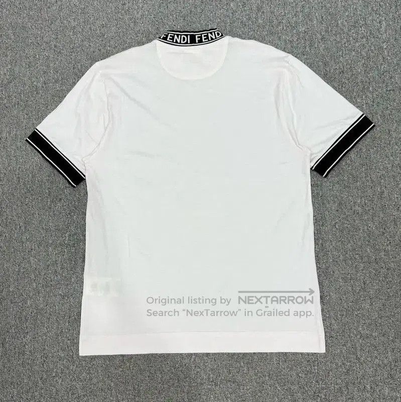 Fendi Fendi White Cotton Men's T-Shirt . Size US M / EU 48-50 / 2 - 2 Thumbnail