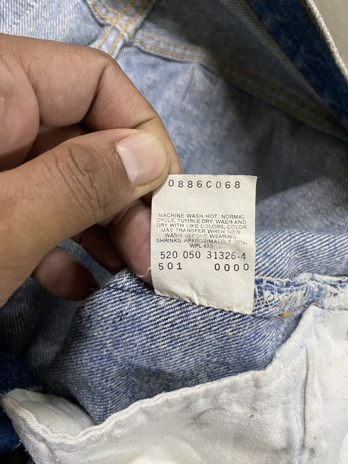 Levi's Vintage 80s Levis 501xx Stone Wash Blue Made in USA @285 Size US 32 / EU 48 - 9 Thumbnail