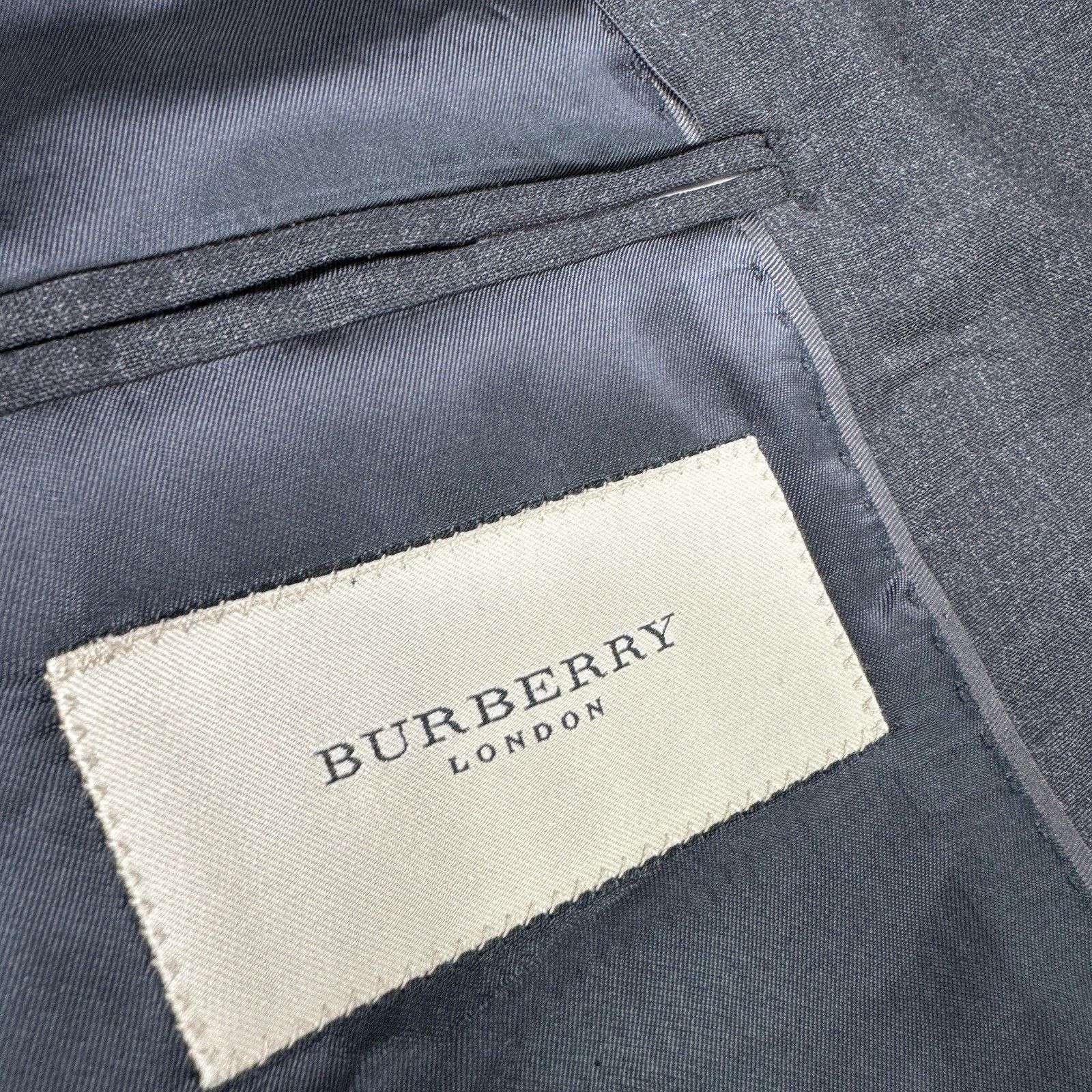 Burberry Burberry Men Wool Blazer Grey Size 50R Size 40R - 13 Thumbnail
