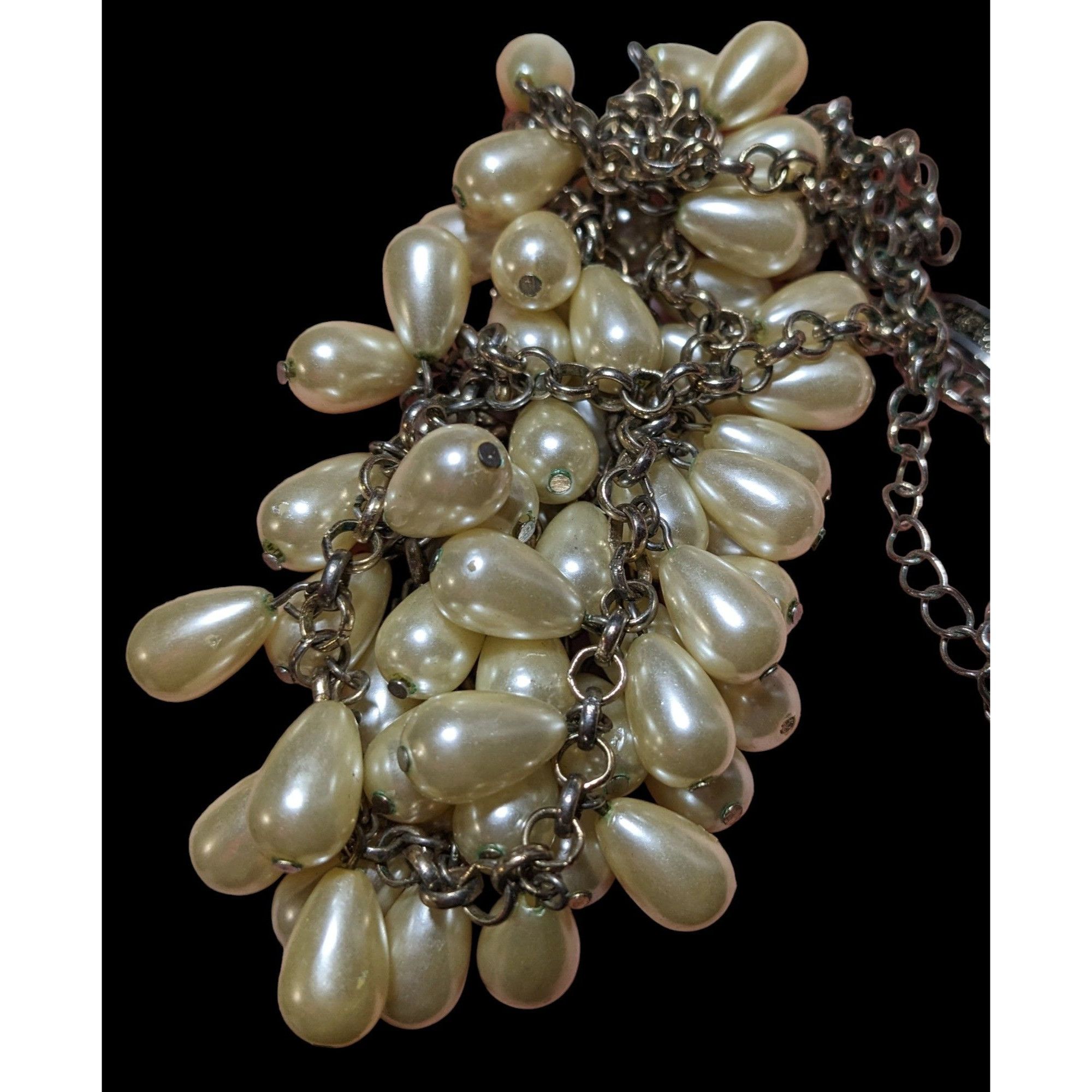 Other Teardrop Pearl Triple Layer Fringe Necklace Size ONE SIZE - 4 Thumbnail