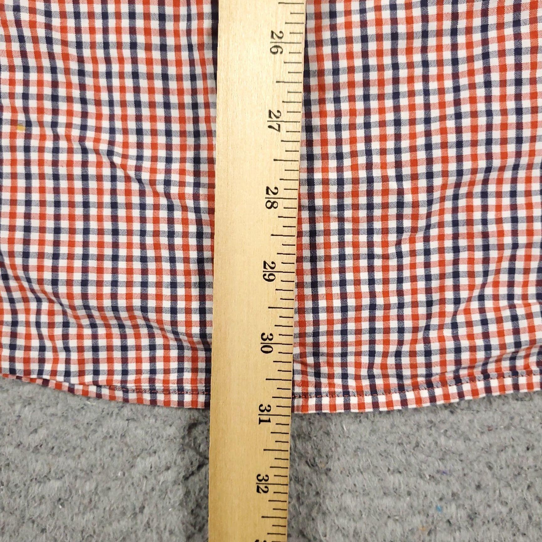 Ralph Lauren Ralph Lauren Shirt Mens XL Orange Blue Check Casual Button-Up Short Sleeve Size US XL / EU 56 / 4 - 5 Thumbnail