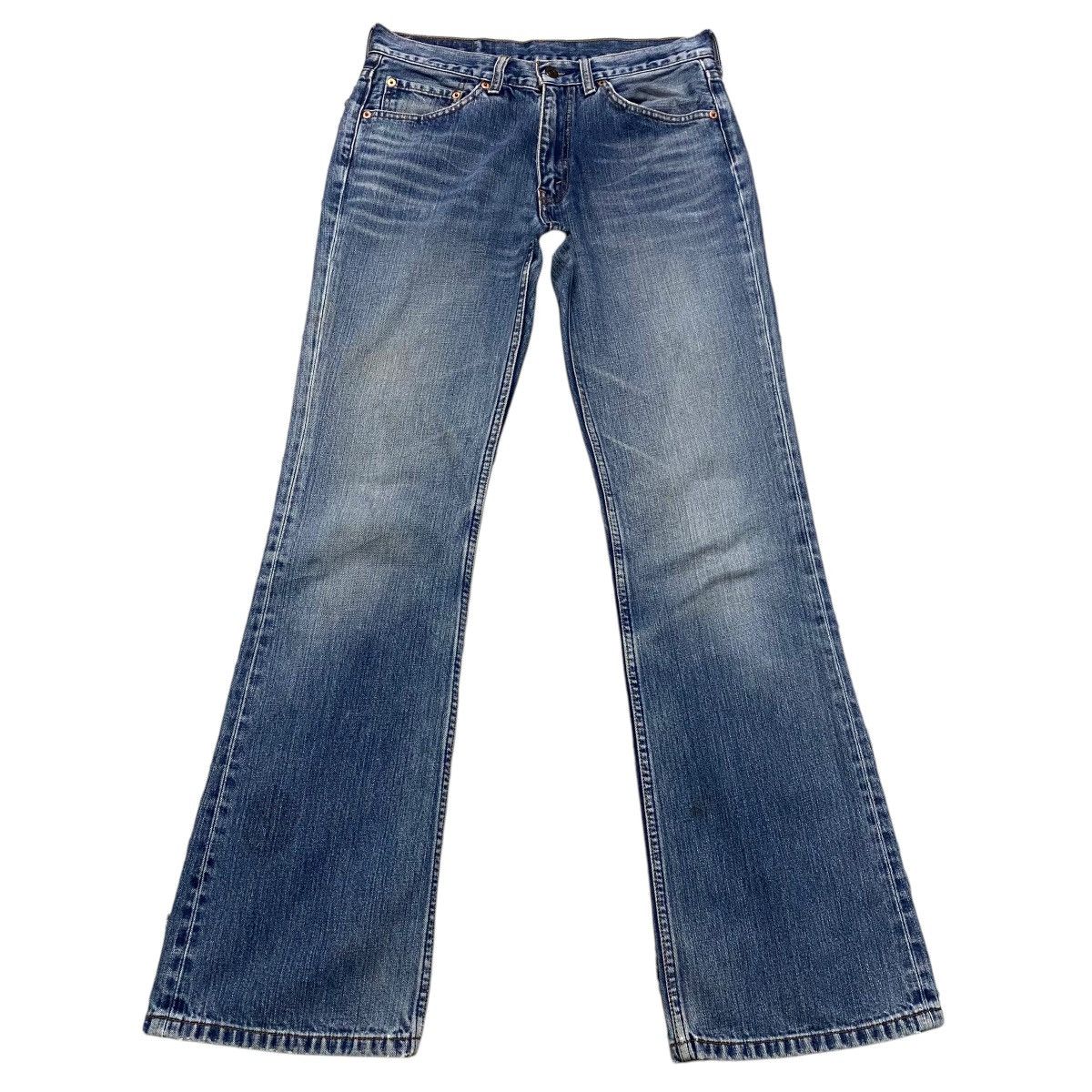 image of Hedi Slimane x Levis Vintage Levis 517 Flare Jeans Faded in Blue, Men's (Size 31)