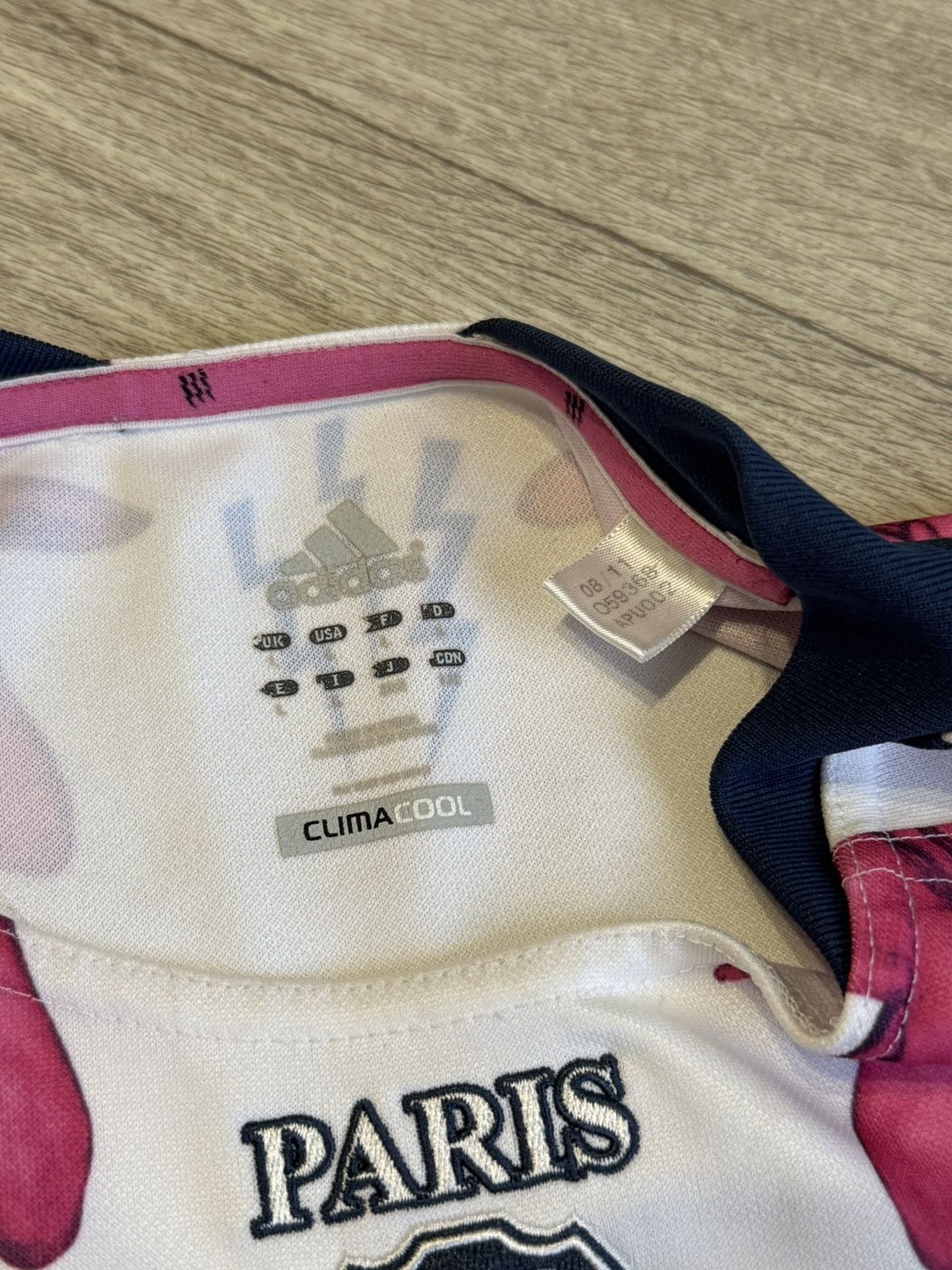 Adidas × Vintage 🔷Rare Adidas Stade Francais Paris SF 2011/12 Rugby Jersey🔷 Size US L / EU 52-54 / 3 - 5 Thumbnail