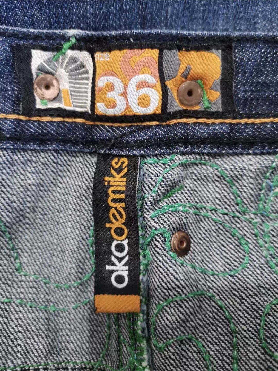 Akademiks Akademilks hip-hop tribal style baggy jeans Size US 36 / EU 52 - 3 Thumbnail