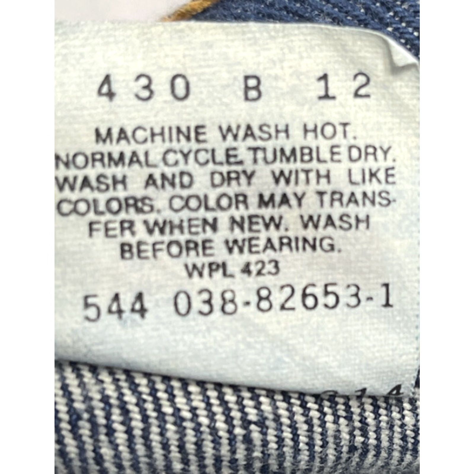 Levi's VINTAGE Levi's 544 Slim Jeans Women W30 L32 15 NWT MADE IN USA Blue Denim 100% Cotton 80s Slimming Regular Womens Size 36" / US 14 / IT 50 - 7 Thumbnail