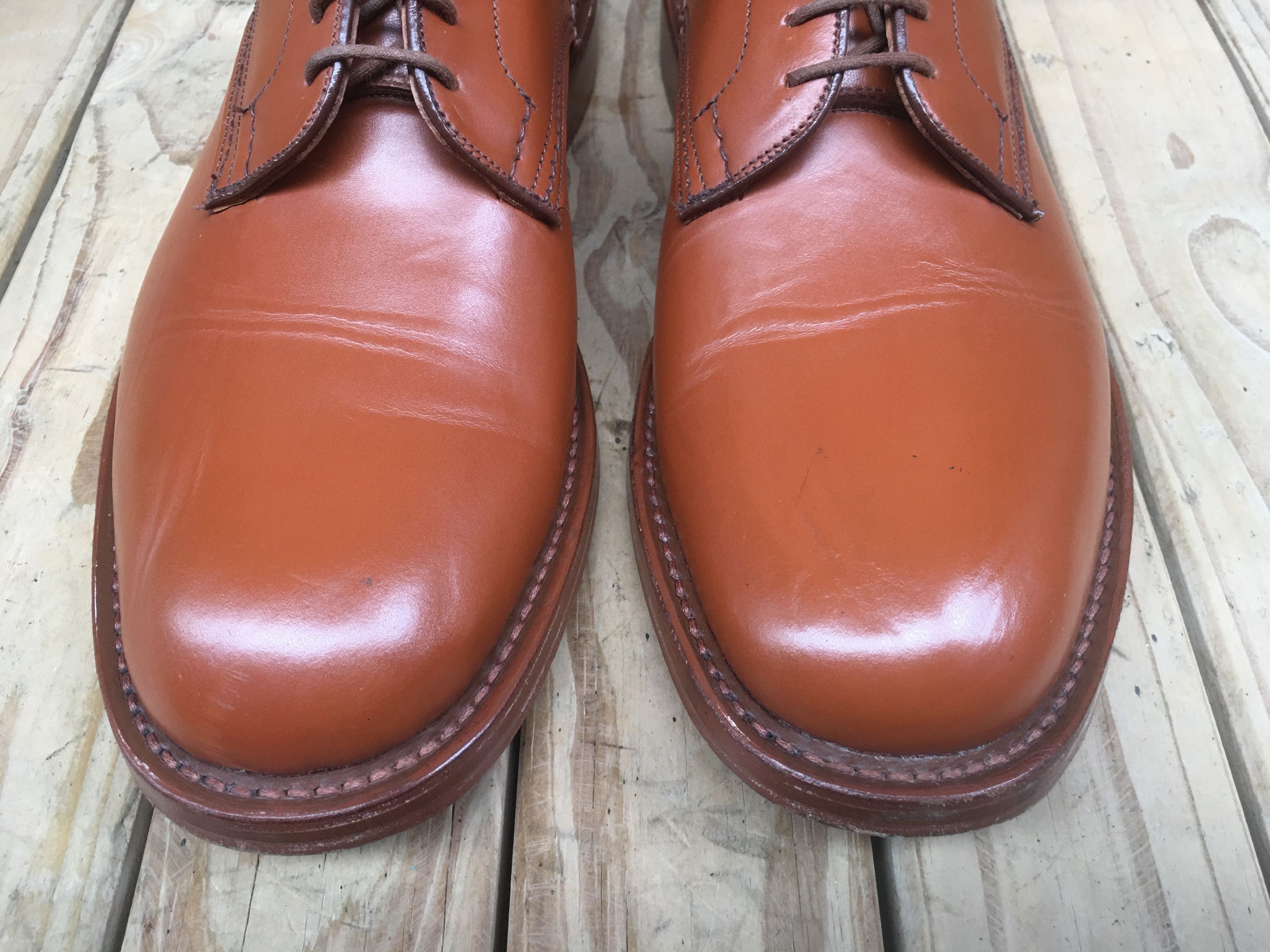 Tricker's Tricker's brown derby Mens leather shoes UK 9.5 Size US 10.5 / EU 43-44 - 4 Thumbnail