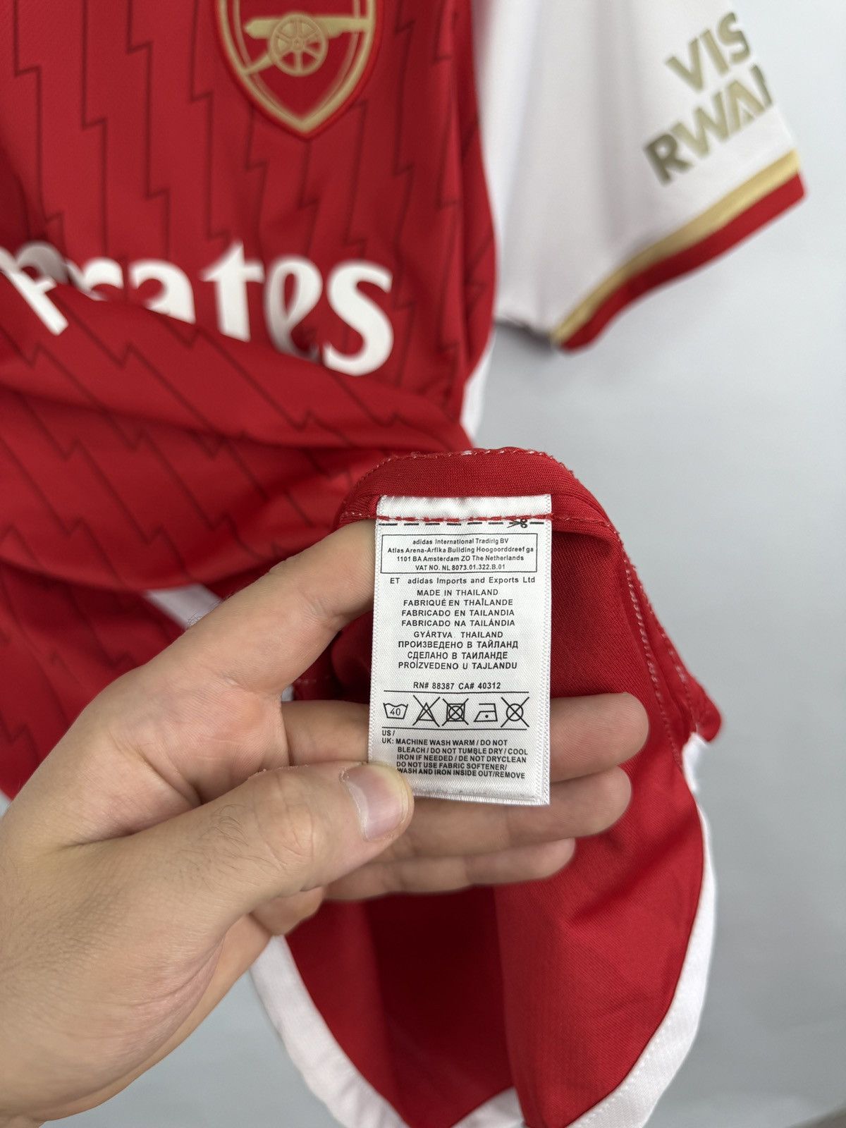 Adidas 🏴󠁧󠁢󠁥󠁮󠁧󠁿 23/24 Adidas Arsenal Jersey Soccer Football Shirt Rare Size US S / EU 44-46 / 1 - 9 Thumbnail