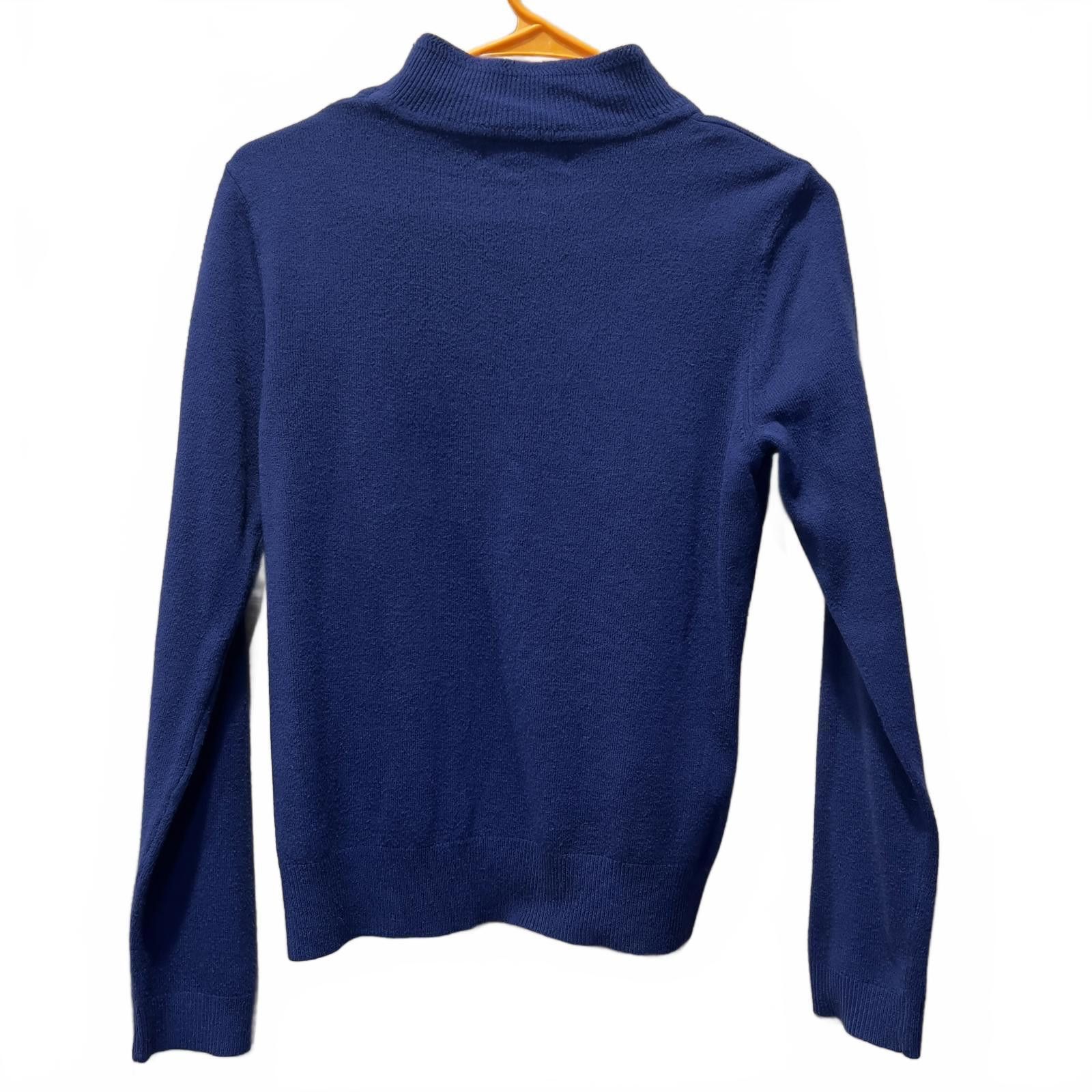 Other Sagharbor Classic Navy Blue Women's Turtleneck Sweater Size S / US 4 / IT 40 - 4 Thumbnail
