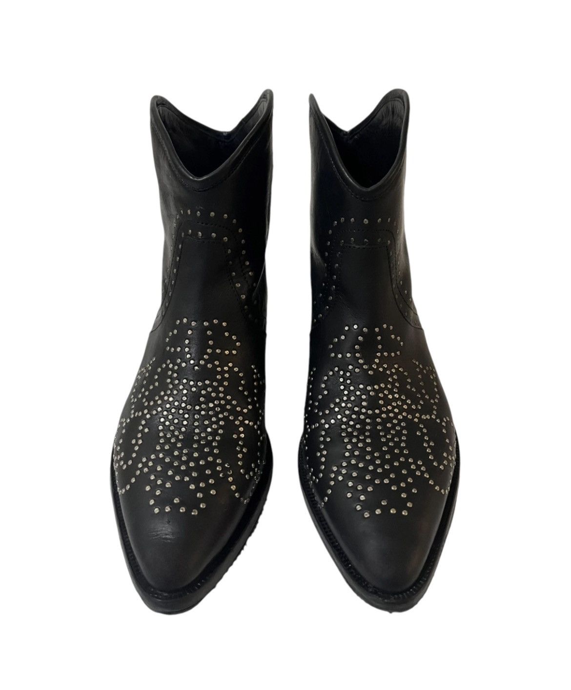 Isabel Marant Isabel Marant Black Leather Ankle Boots Size US 6 / IT 36 - 2 Thumbnail