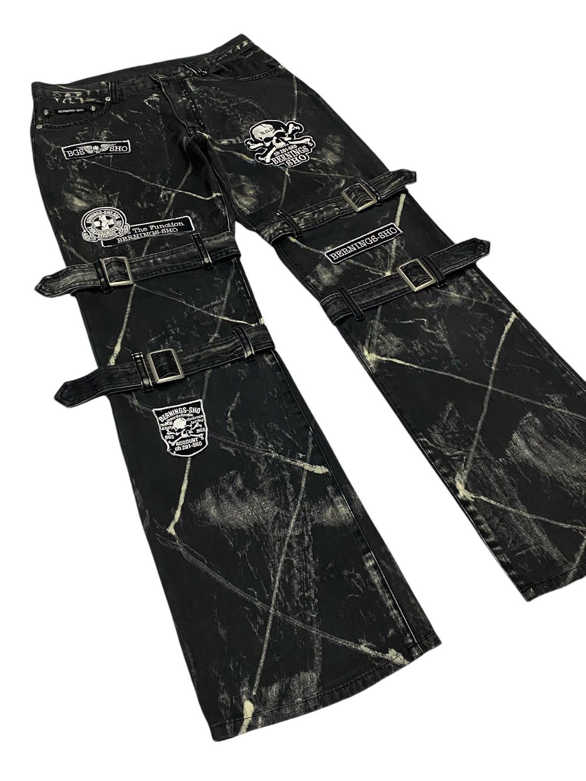 Japanese Brand Japanese Brand “BERNINGS-SHO” Patchwork Bondage Pants Size US 29 - 20 Thumbnail