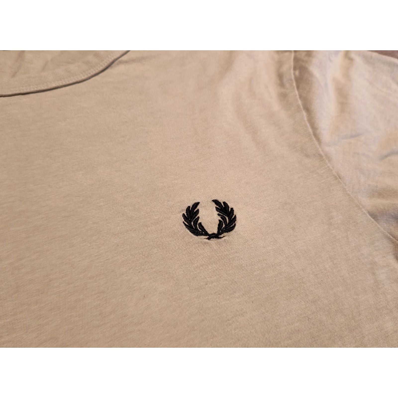Fred Perry VINTAGE Fred Perry Men's T-Shirt Short Sleeve Crew Neck 100% Cotton All Seasons Grayish Green Medium Size US M / EU 48-50 / 2 - 3 Thumbnail