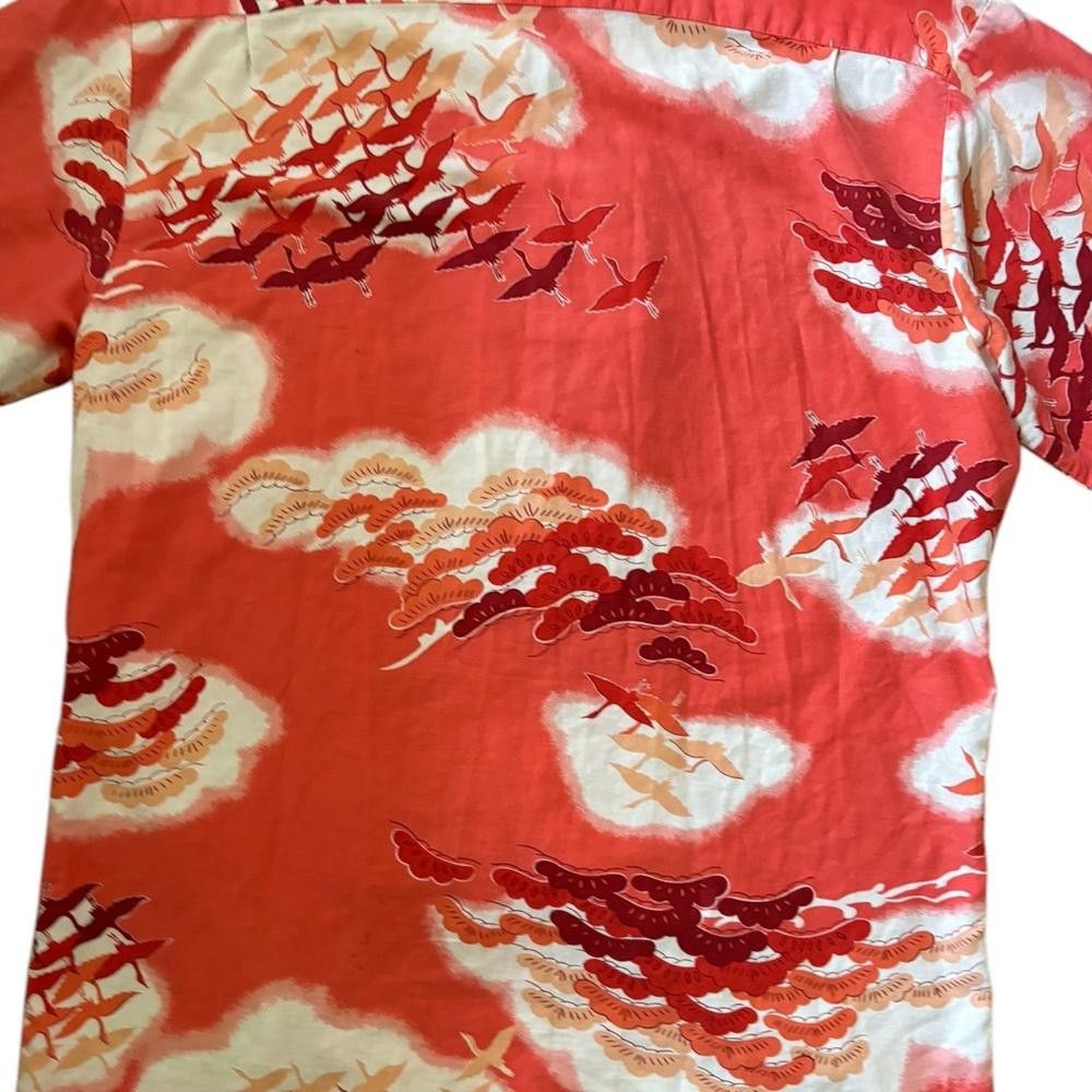 Sun Surf × Vintage Vintage Pomare Birds /Clouds Button Down Shirt Red/White Size US M / EU 48-50 / 2 - 12 Thumbnail