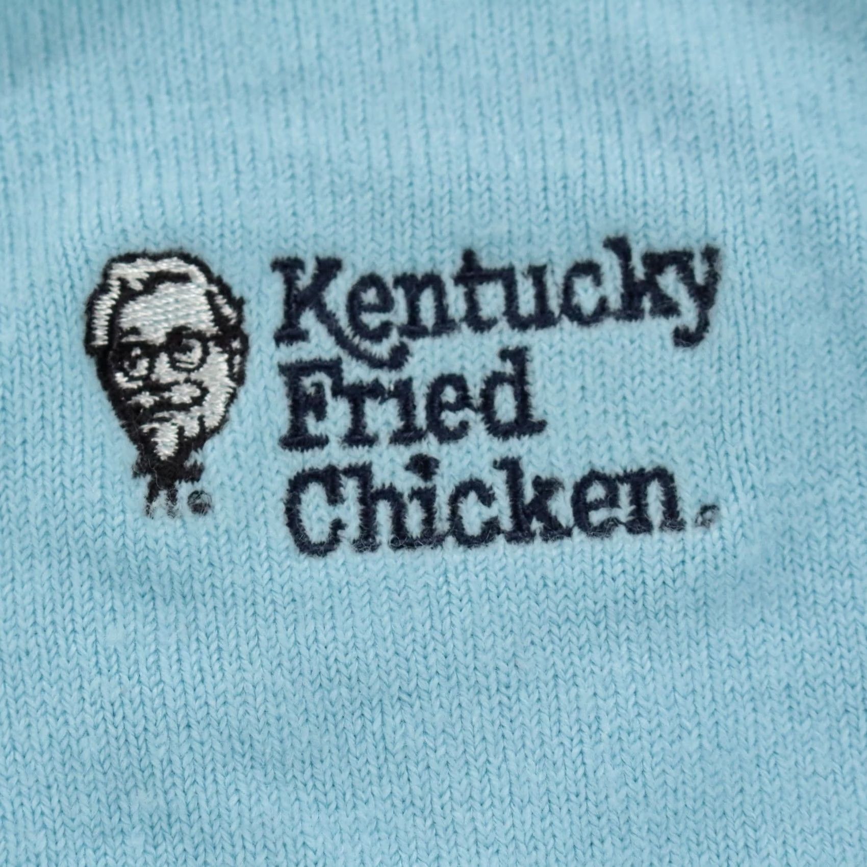 Vintage VINTAGE Kentucky Fried Chicken kfc worker sweater MEDIUM blue embroidered 80s 90s Mens Size US M / EU 48-50 / 2 - 3 Thumbnail