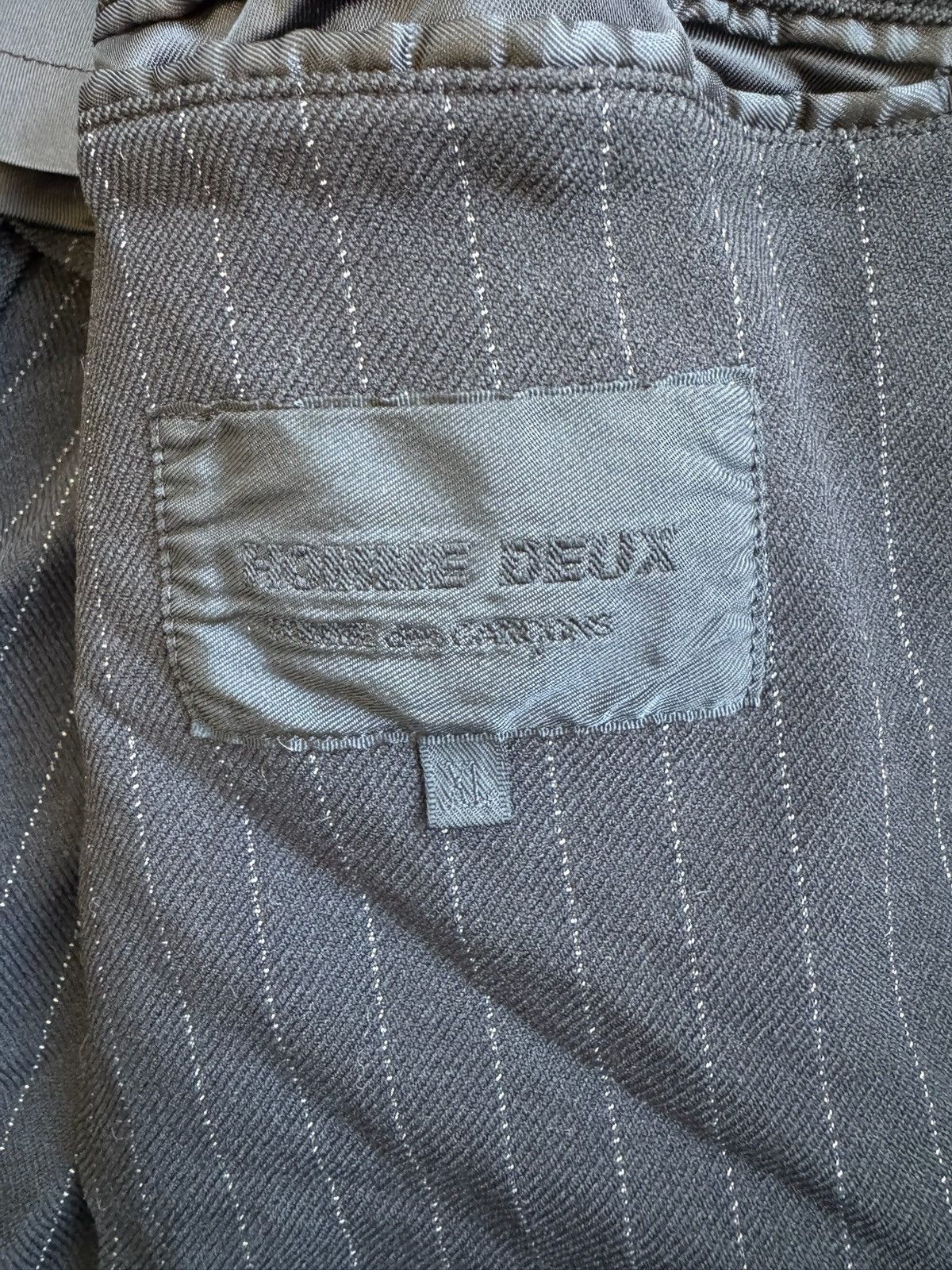 Comme des Garcons Homme Deux Comme Des Garçons Homme Duex Striped 2016 Blazer Size US XL / EU 56 / 4 - 6 Thumbnail