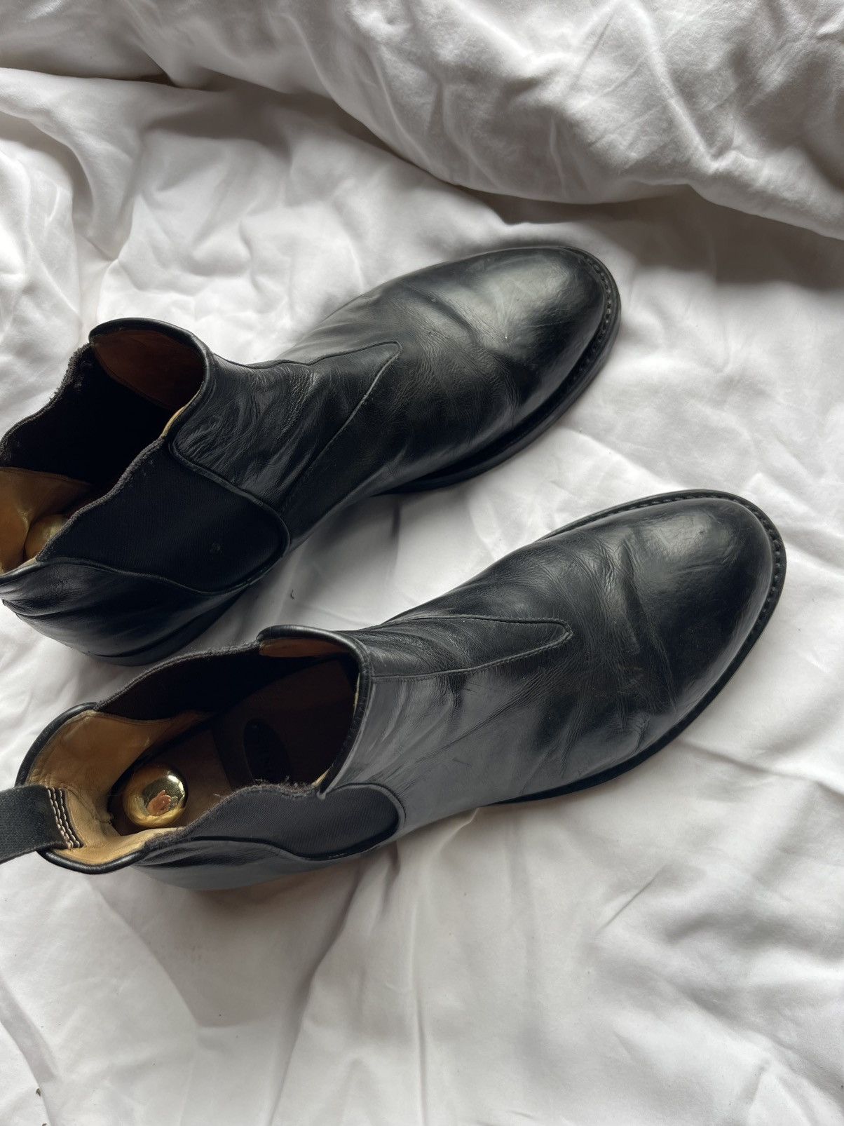 Officine Creative Oficine Creative black chelsea Leather Boots Guidi style Size US 10 / EU 43 - 9 Thumbnail