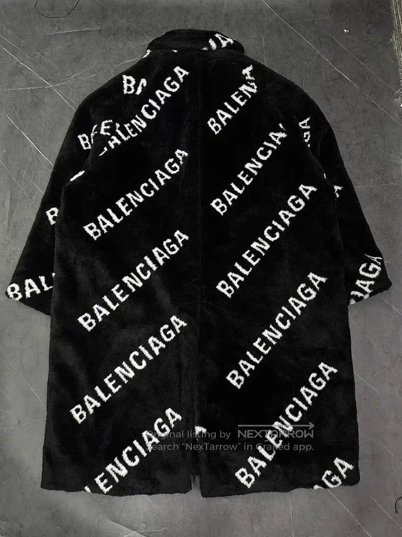 Balenciaga Balenciaga Logo Print Teddy Coat. Size US S / EU 44-46 / 1 - 2 Thumbnail