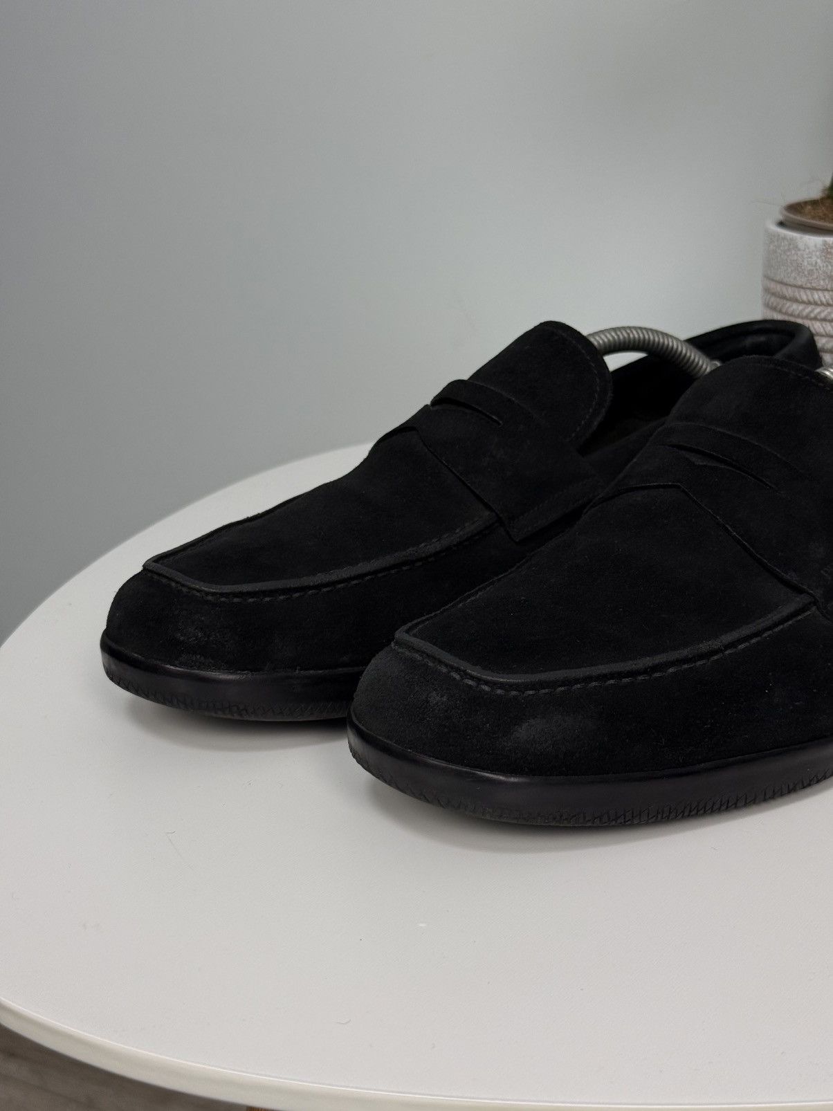 Prada PRADA Suede Loafers Black shoes Car Size US 11 / EU 44 - 15 Thumbnail