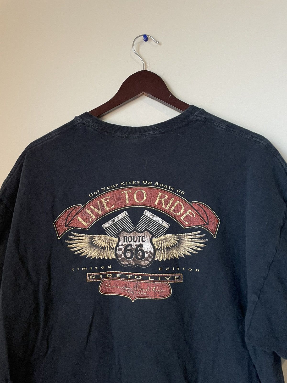 Delta Y2K Route 66 live to ride tee Size US XL / EU 56 / 4 - 1 Thumbnail