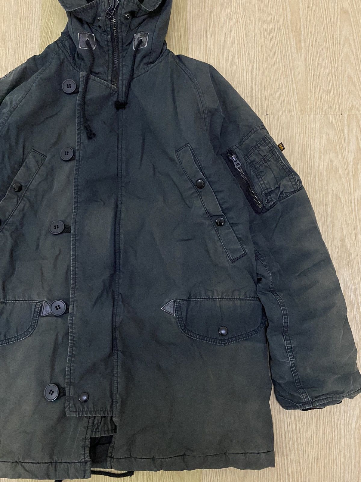 Alpha Industries × Vintage Vintage Alpha Industries military parka Size US L / EU 52-54 / 3 - 2 Thumbnail