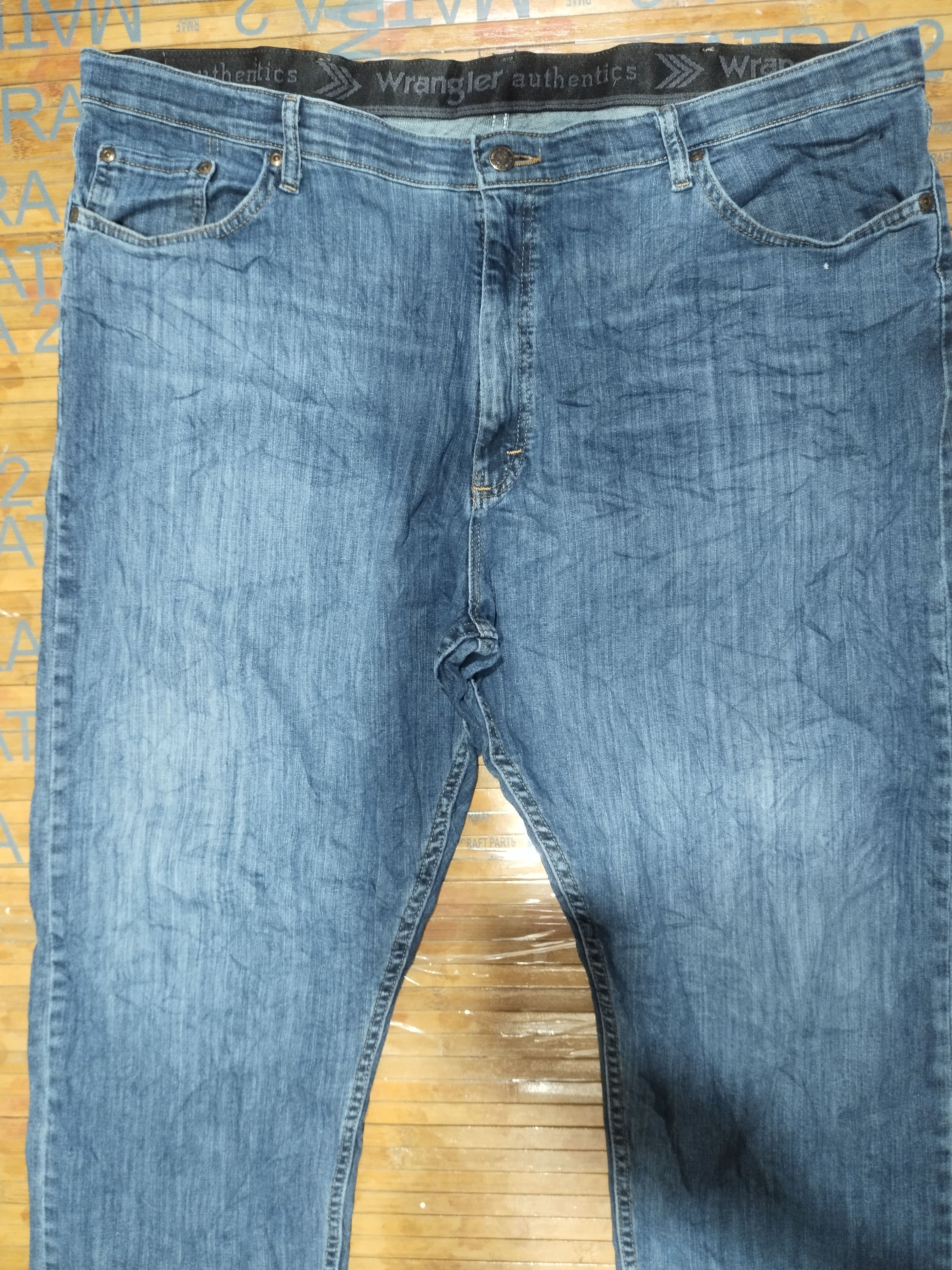 Vintage × Wrangler Jeans Wrangler authentics Est 1947 "Stretch" Sz 42" Size US 42 / EU 58 - 8 Thumbnail