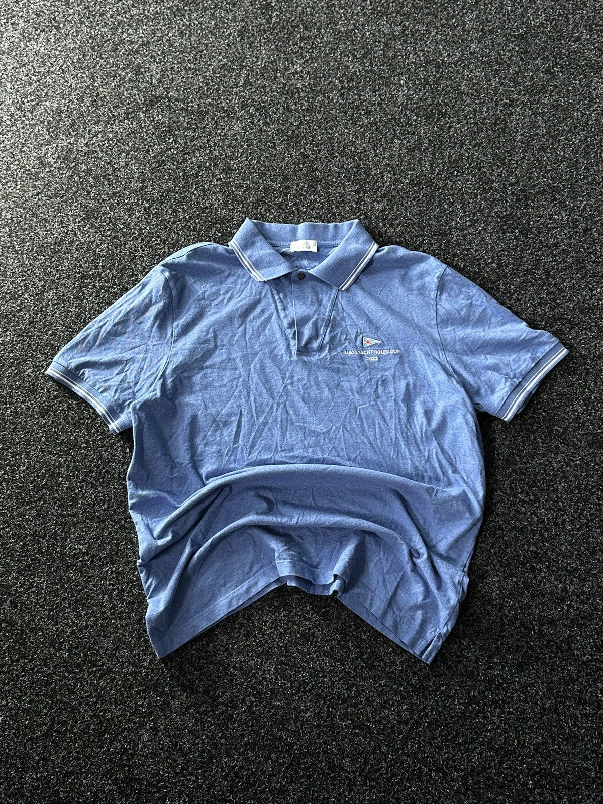 ROLEX Logo Blue Polo Shirt rolex cup 2022 rare luxury