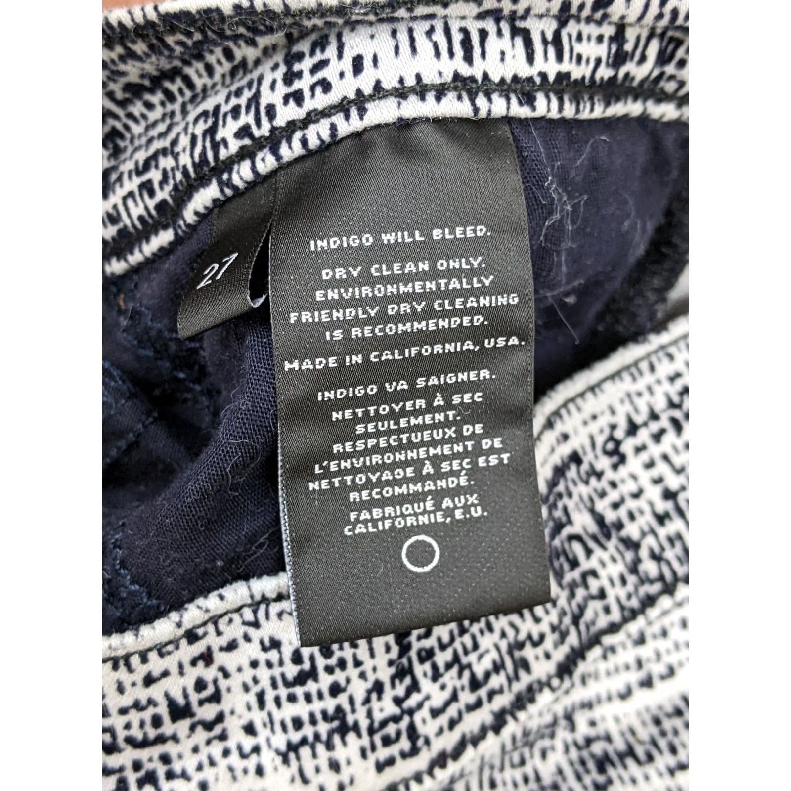 J Brand J Brand Womens 27 (4) Gray Burlap Print Jeans Super Skinny Low Rise Static Fog Jeans Women Skinny Casual Gray Burlap Print Slimming 90s Football? Size 28" / US 6 / IT 42 - 7 Thumbnail