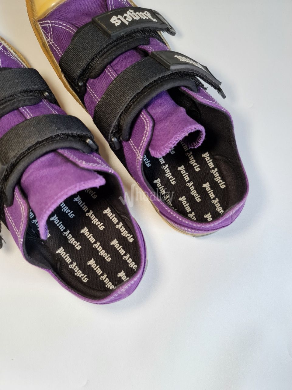 Palm Angels Palm Angels Vulcanized Purple Canvas Sneakers Size US 10 / EU 43 - 2 Thumbnail