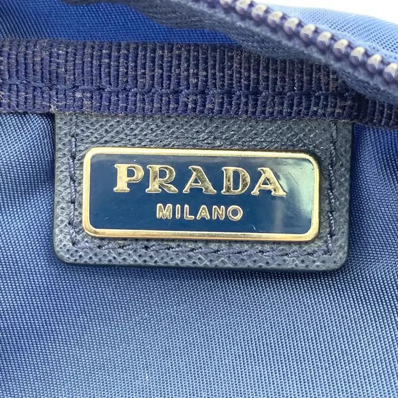 Prada Prada Deep Blue Triangle Zip Cosmetic Bag -2505 Size ONE SIZE - 8 Thumbnail