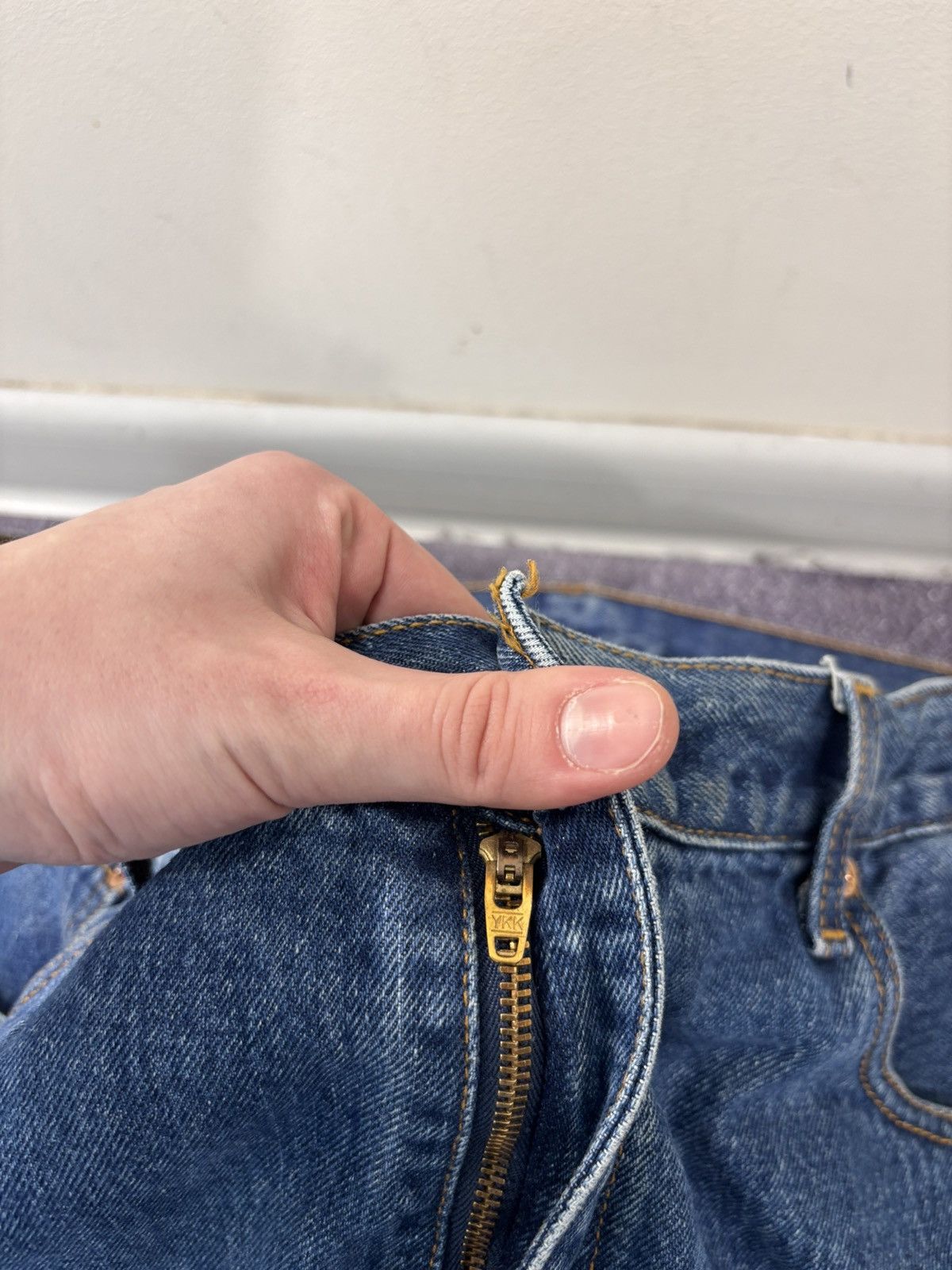 Levi's Vintage Levi’s 751 Men’s Straight Leg USA Blue Denim Jeans Size US 40 / EU 56 - 18 Thumbnail