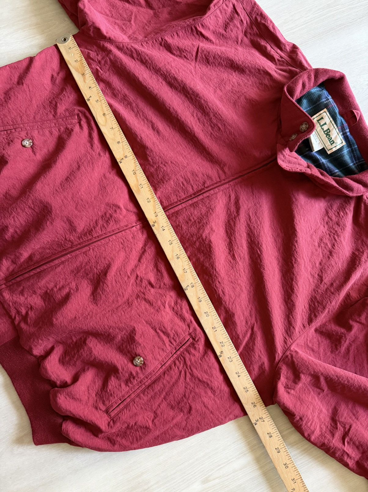 L.L. Bean Vintage L.L.Bean Bomber Plaid Lined Sz XL Classic Essential Size US XL / EU 56 / 4 - 4 Thumbnail