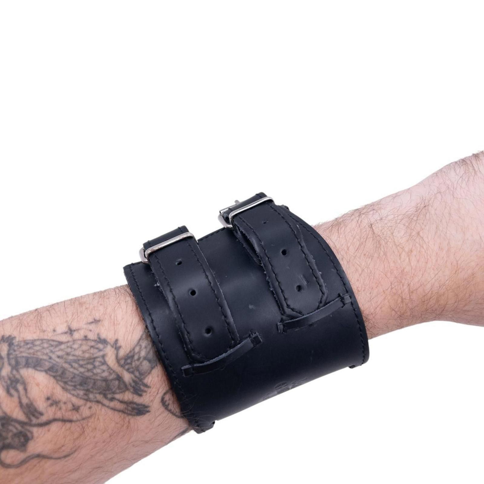 Jean Paul Gaultier Vintage Jean Paul Gaultier Leather Wrist Cuff Size ONE SIZE - 7 Thumbnail