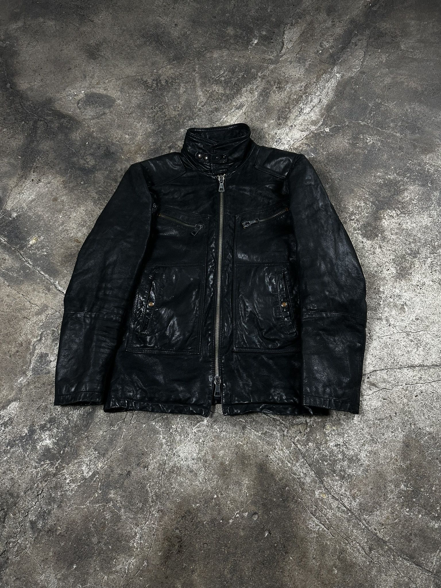 Acne Studios Vintage Acne Studios Hockney Leather Biker Jacket Size US S / EU 44-46 / 1 - 1 Thumbnail