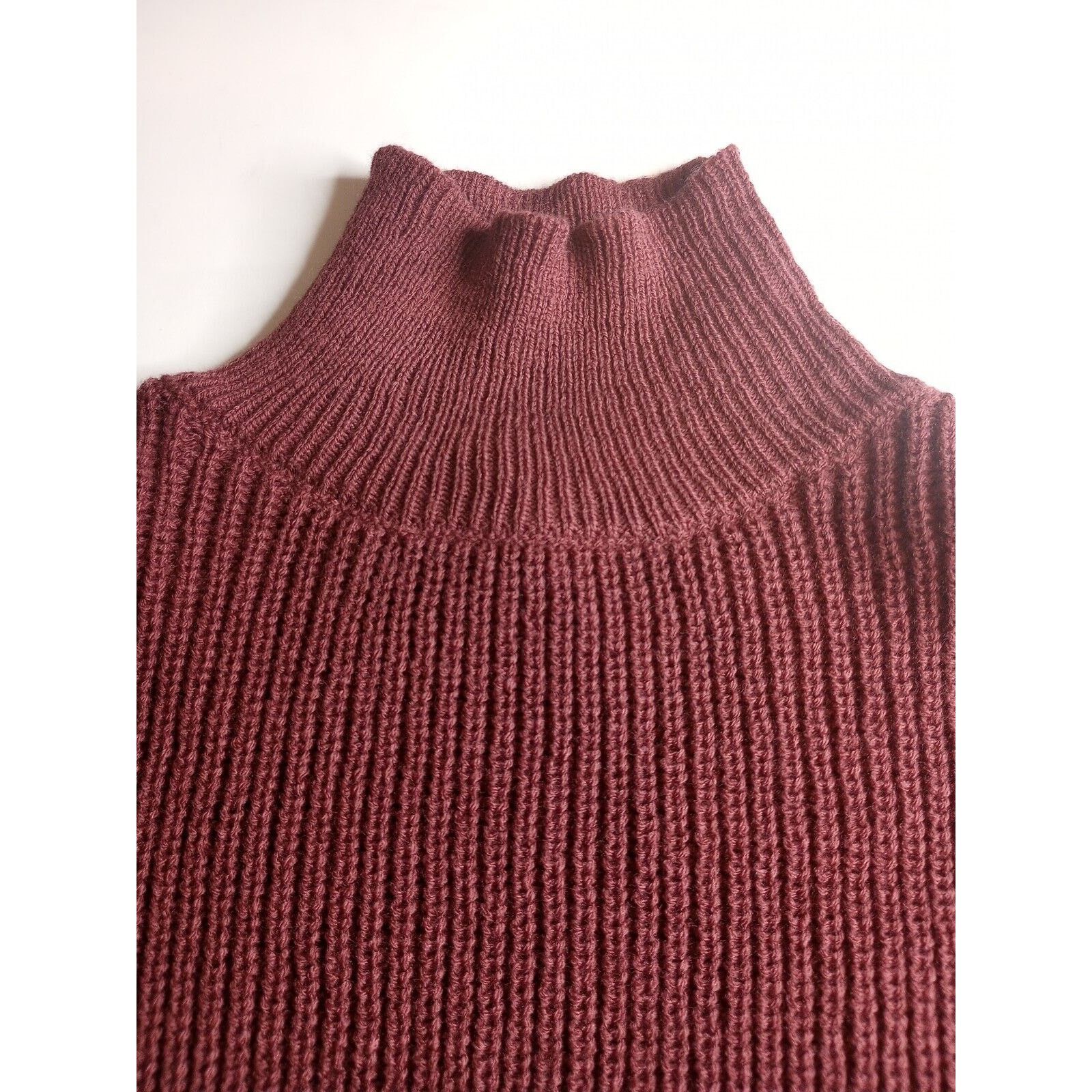 Other Love Change Italy Sweater Women's L Mock Neck Purple Acrylic Size L / US 10 / IT 46 - 4 Thumbnail