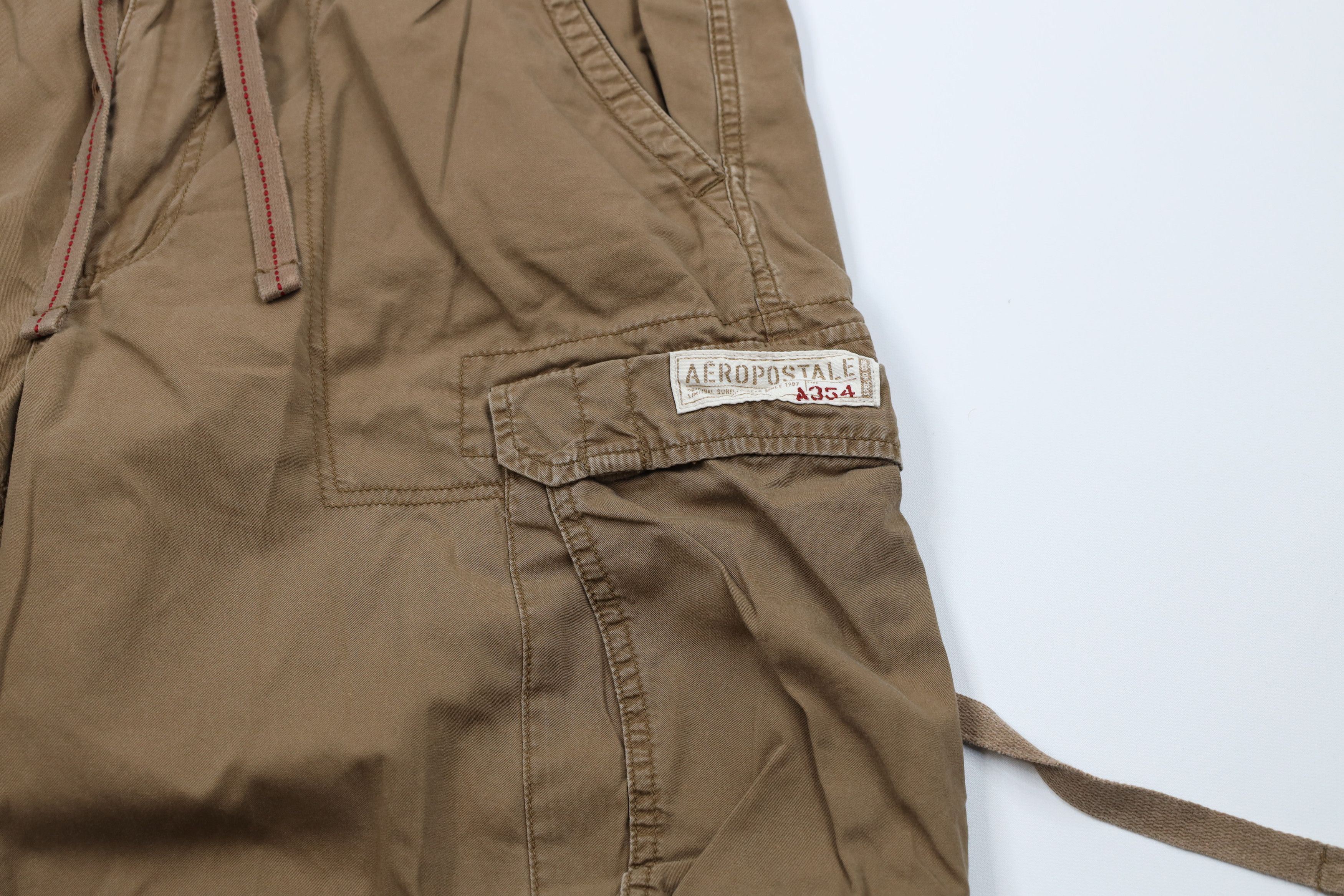 Aeropostale Vintage 90s Y2K Aeropostale Wide Leg Cargo Pants Brown Size US 32 / EU 48 - 5 Thumbnail