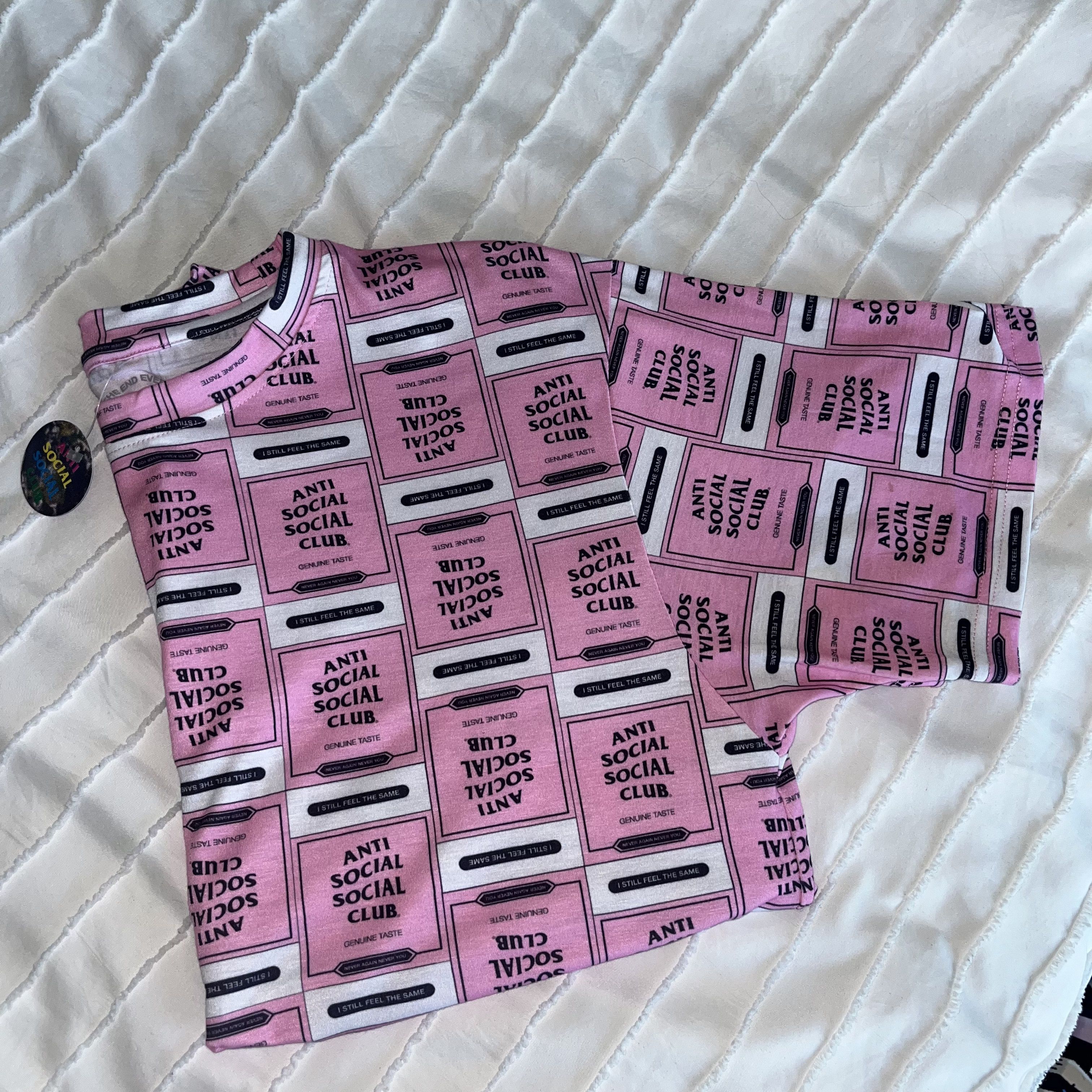 Anti Social Social Club Anti Social Social Club Pink All Over Logo Size US M / EU 48-50 / 2 - 2 Thumbnail
