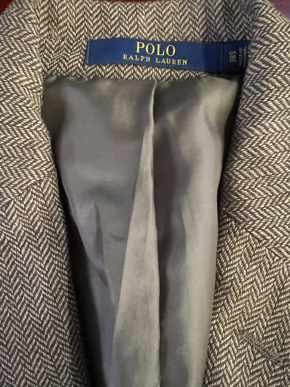 Polo Ralph Lauren Herringbone Tweed Sport Coat Size 38S - 2 Thumbnail
