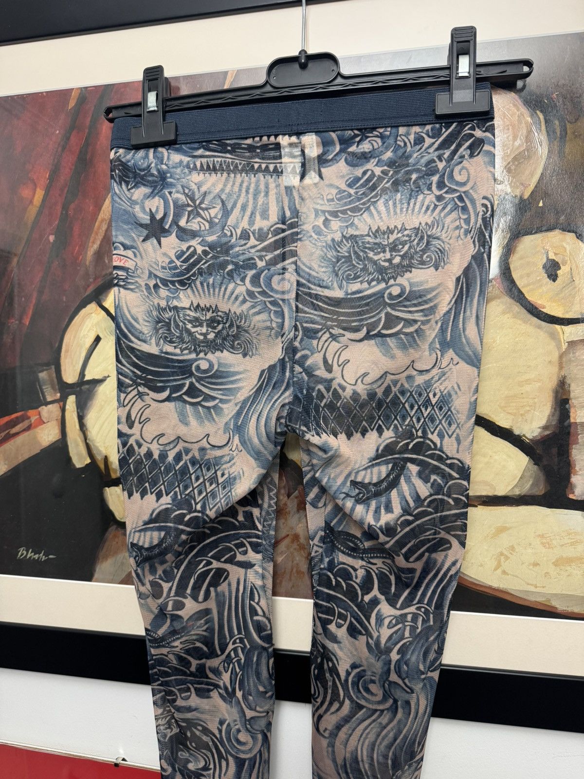 Jean Paul Gaultier Jean Paul Gaultier Lindex Set Tattoo Mesh Top + Leggins Size M / US 6-8 / IT 42-44 - 11 Thumbnail