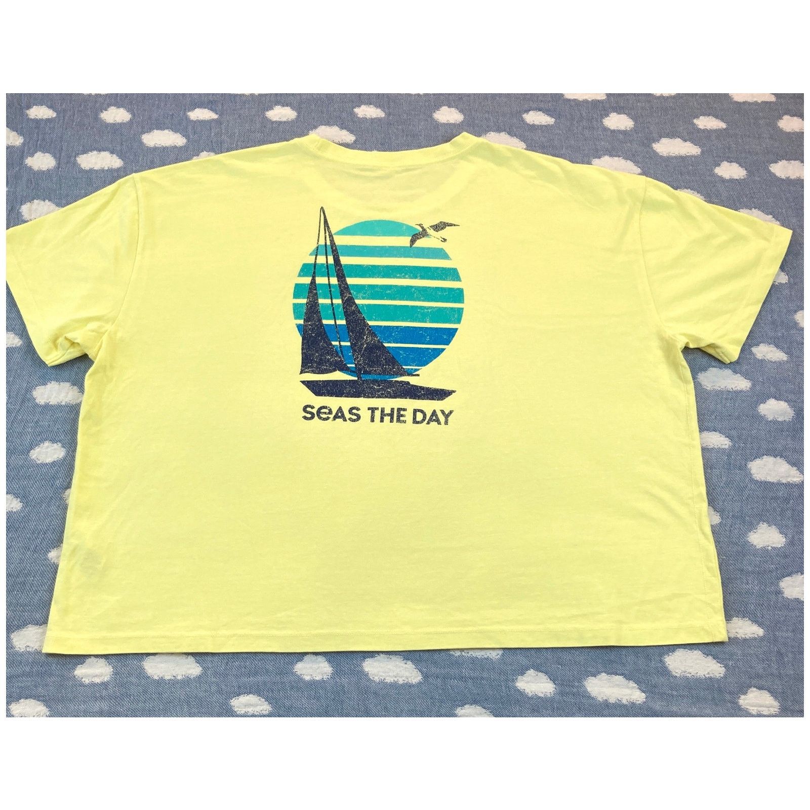 Life is Good Life is Good Seas The Day TShirt XXL Sailboat Yellow NWT 2XL Size XXL / US 16-18 / IT 52-54 - 2 Thumbnail