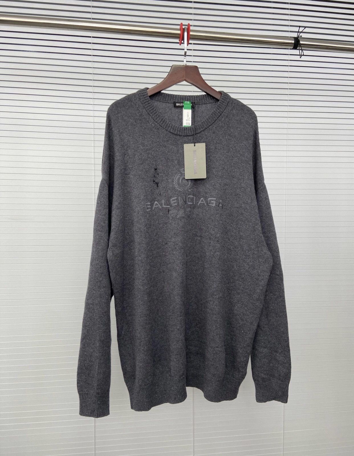 Balenciaga Balenciaga wheat ear logo embroidered long sleeved sweater Size US S / EU 44-46 / 1 - 3 Thumbnail