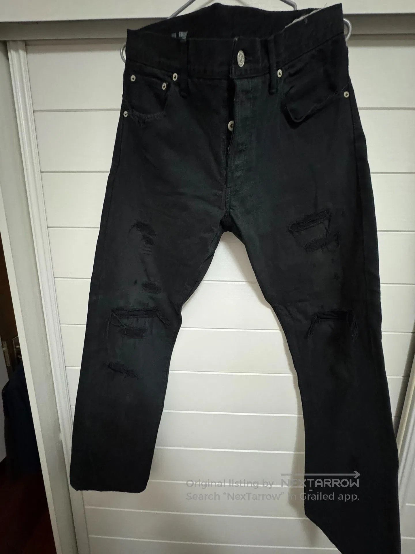 Visvim visvim 21ss Distressed Black Jeans. Size US 34 / EU 50 - 1 Thumbnail
