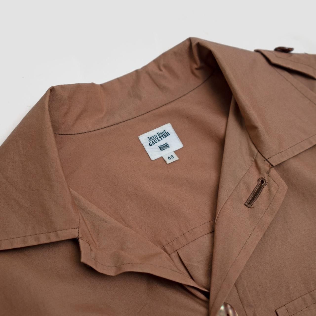 Jean Paul Gaultier Homme Spring Summer 2004 Khaki Corseted Military Shirt Size US M / EU 48-50 / 2 - 6 Thumbnail
