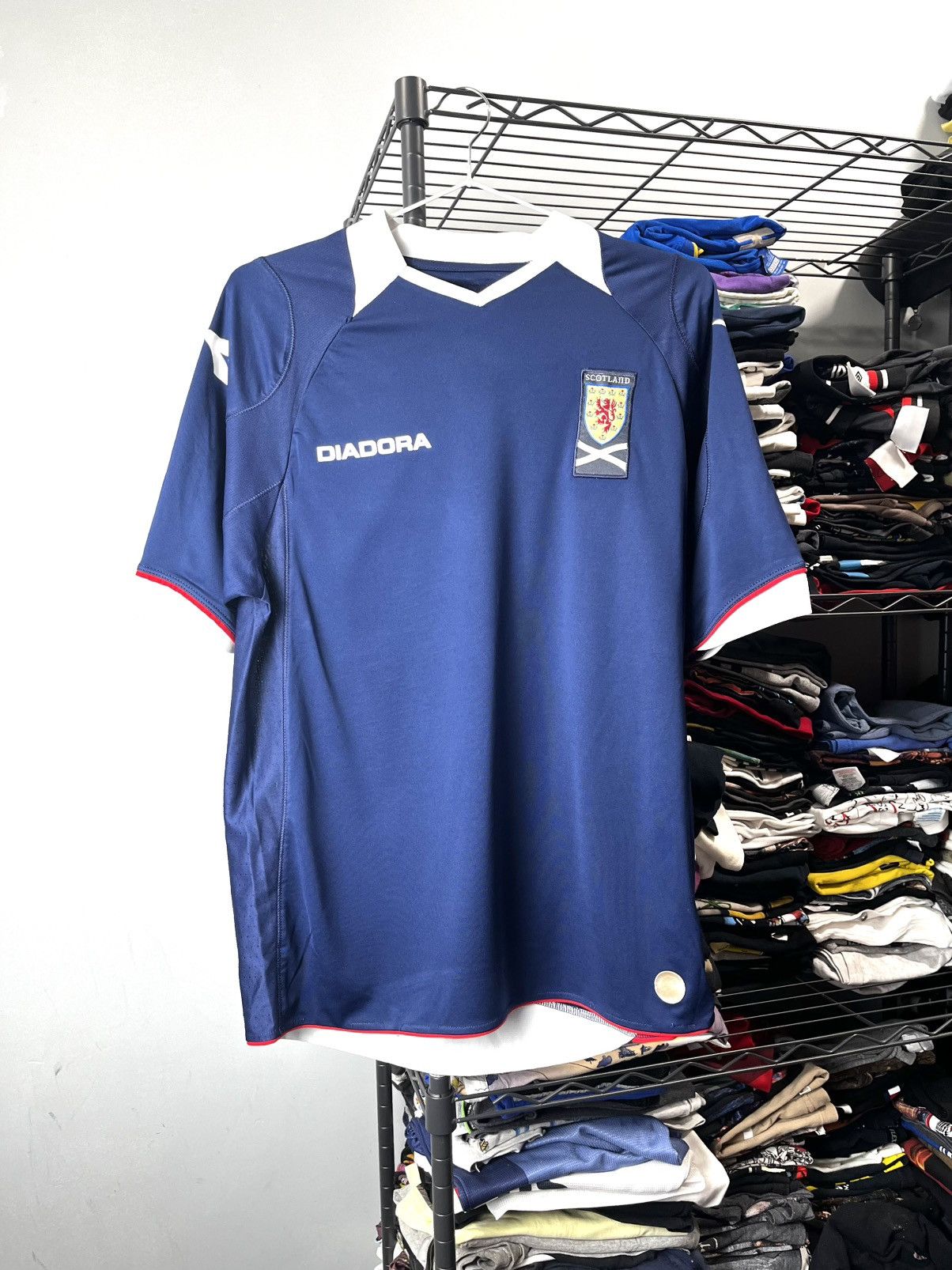 Diadora Vintage Diadora Scotland Soccer Jersey T Shirt Size US M / EU 48-50 / 2 - 1 Thumbnail