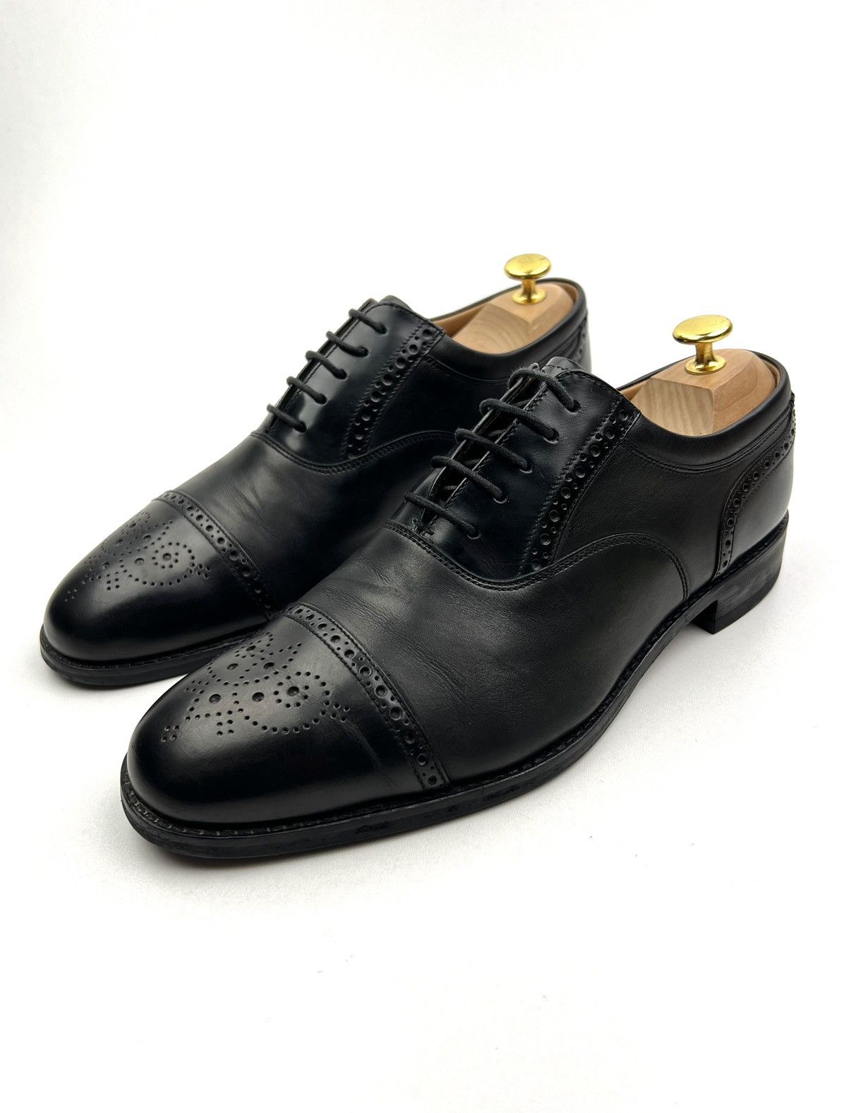 Loake LOAKE Oxfords Leather Shoes Lace Up Woodstock Black Men’s Size US 8.5 / EU 41-42 - 1 Thumbnail