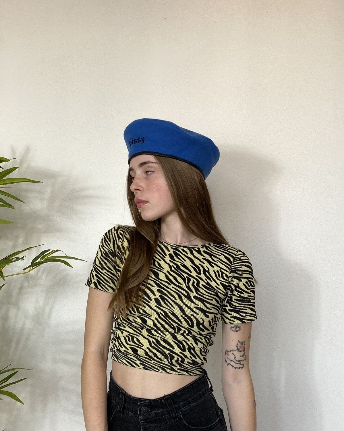 Stussy VINTAGE STUSSY NAVI BERET HAT 1990s Size ONE SIZE - 7 Thumbnail