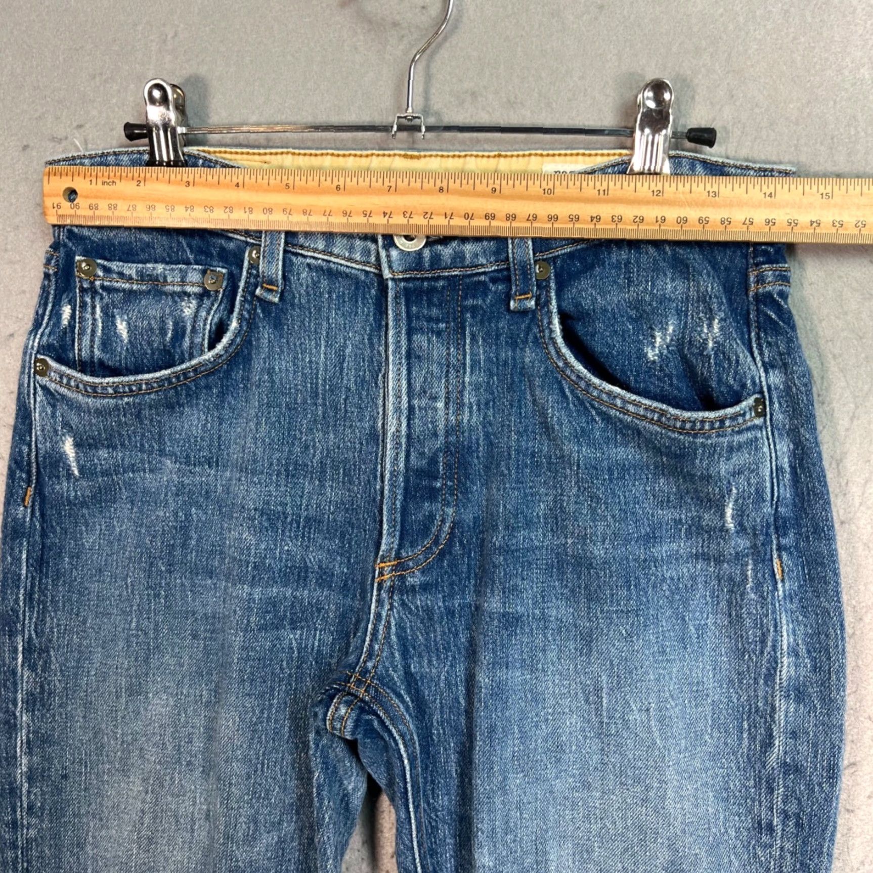 Rag & Bone VINTAGE Rag & Bone Womens Size 24 Rosa Mid-Rise Boyfriend Jeans Distressed Denim Blue Size 42" / US 20 - 7 Thumbnail