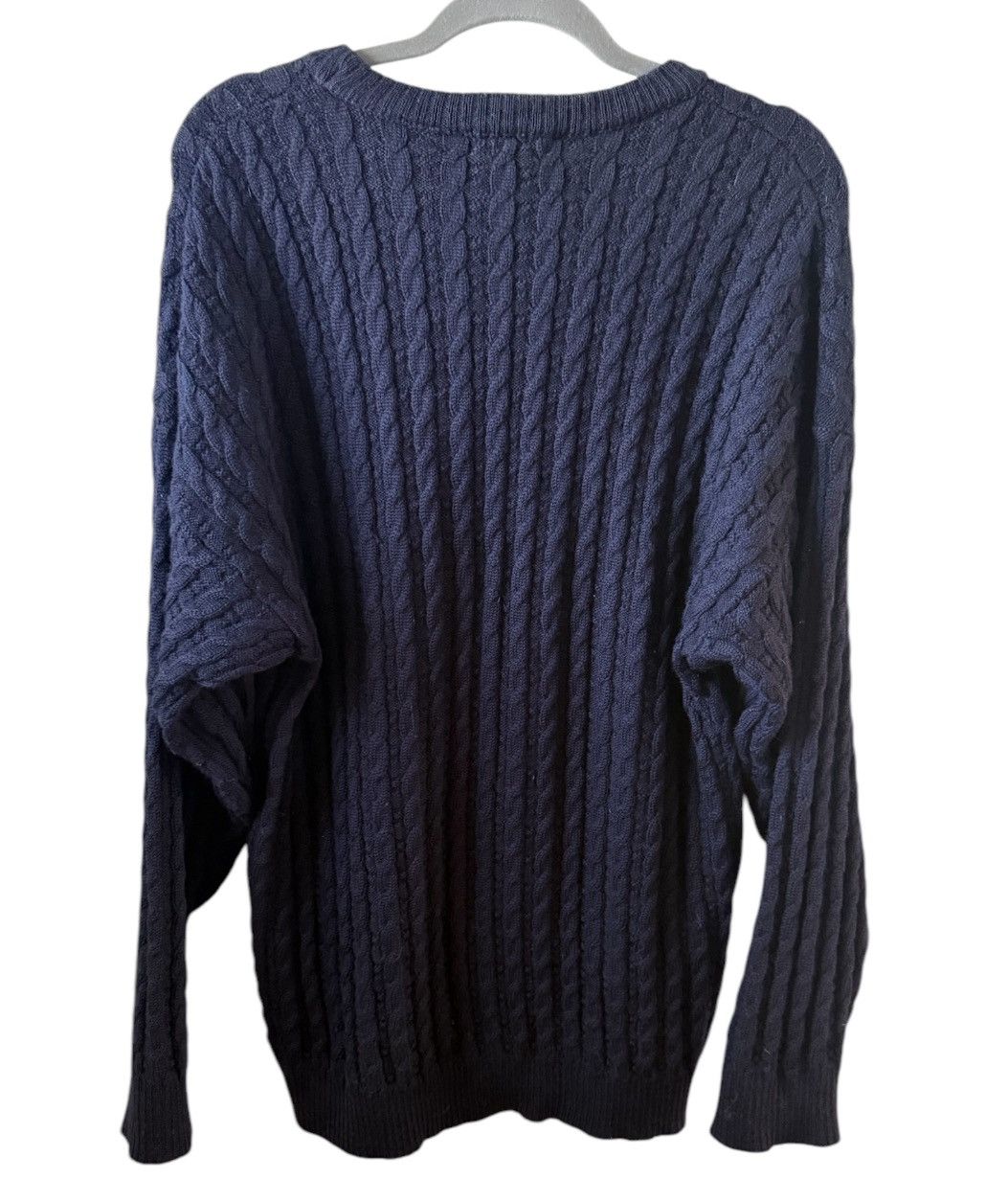 L.L. Bean LL Bean Fisherman Sweater cable Knit Ireland Worsted Wool Size US L / EU 52-54 / 3 - 2 Thumbnail
