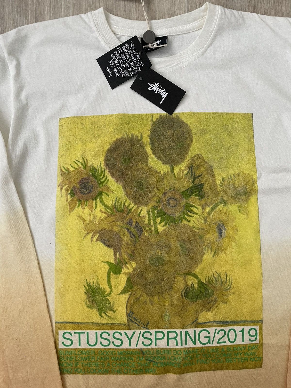 Stussy Y2K Stussy Sunflower Dip Dyed Ls tee Size US S / EU 44-46 / 1 - 2 Thumbnail