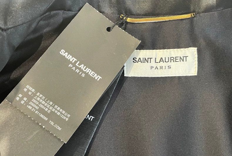 Saint Laurent Paris Saint Laurent ParisSolid Polyester Double Breasted Fitted Size XXS / US 00 / IT 34 - 5 Thumbnail